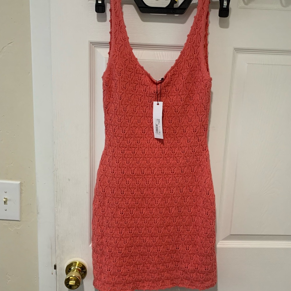 Steve Madden | Nookie Crochet Mini Dress- Spring Rose